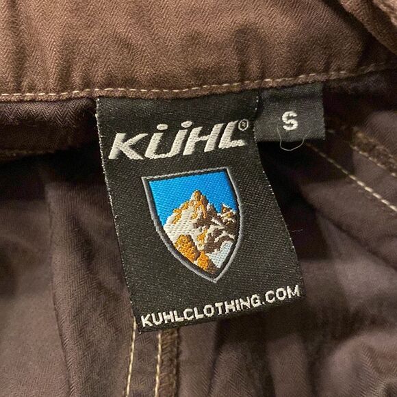 Kühl Capri Dry Casual Hiking Outdoor Brown Chino Small Hem Slit Drawstring Waist - Picture 6 of 8